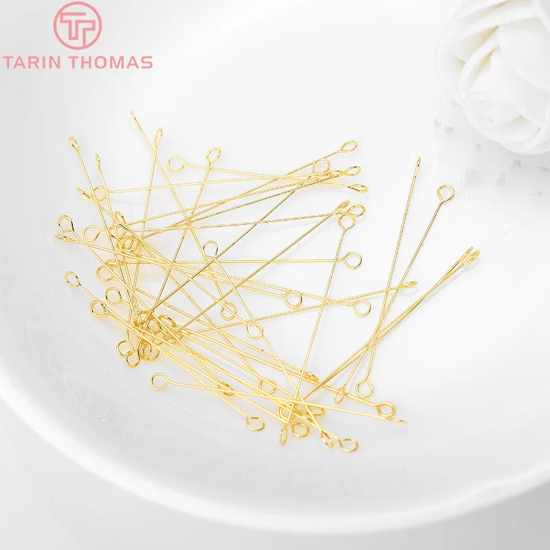 (85) 50PCS Length 15MM 25MM 30MM 24K Gold Color Plated Brass 2 Holes Eye Pins Connector High Quality DIY Jewelry Making Findings
(85) 50PCS Length 15MM 25MM 30MM 24K Gold Color Plated Brass 2 Holes Eye Pins Connector High Quality DIY Jewelry Making Findings