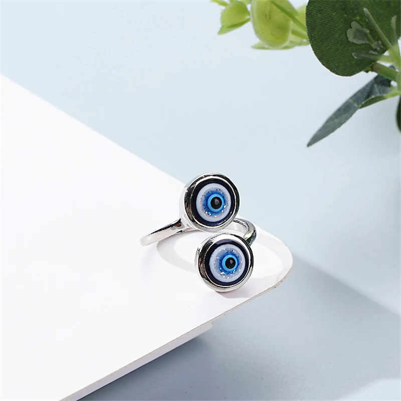 New Fashion Crystal Wishes Evil Eye Ring For Women Men Couple Design Punk Round Blue Turkish Eyes Finger Rings Gift
New Fashion Crystal Wishes Evil Eye Ring For Women Men Couple Design Punk Round Blue Turkish Eyes Finger Rings Gift