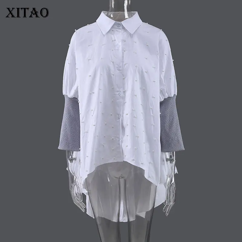 XITAO Patchwork Irregular Embroidered Shirt Women 2021 Autumn Casual Fashion Style Temperament All Match Women Clthes WMD3337
XITAO Patchwork Irregular Embroidered Shirt Women 2021 Autumn Casual Fashion Style Temperament All Match Women Clthes WMD3337
