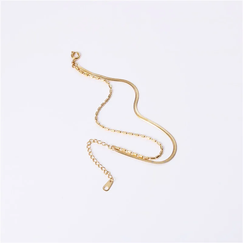 Korean Version Of Temperament Simple Personality Geometric Stainless Steel Gold-plated Niche Design Female Snake Bone Bracelet
Korean Version Of Temperament Simple Personality Geometric Stainless Steel Gold-plated Niche Design Female Snake Bone Bracelet