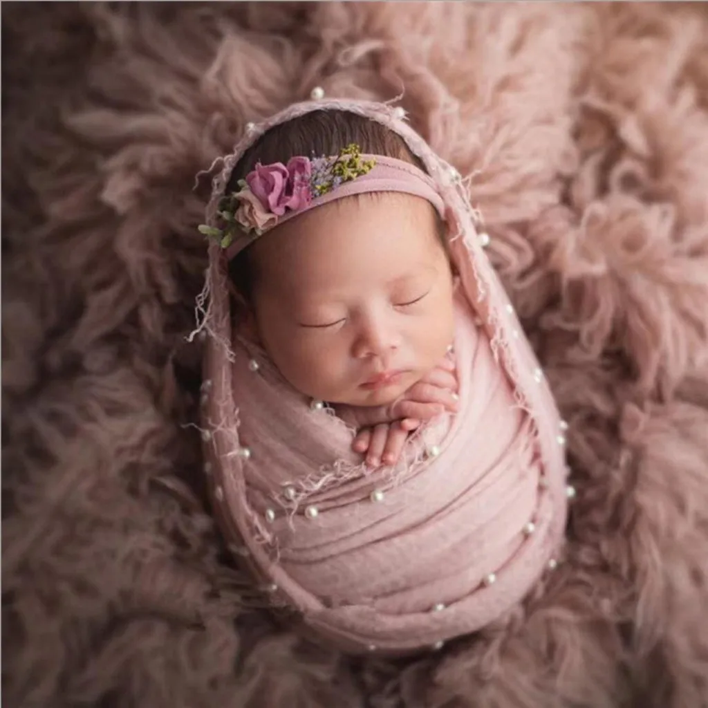 Реквизит для детской фотографии одеяло фотосъемки новорожденных хлопковая