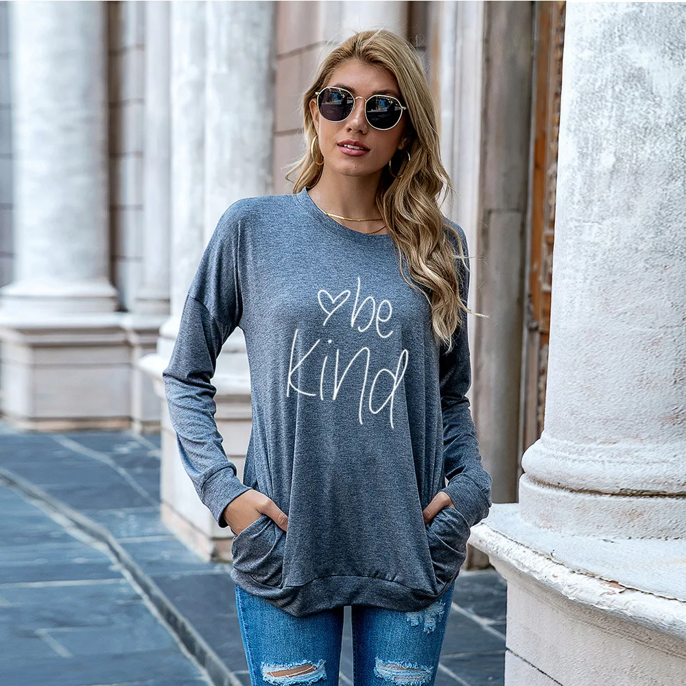 JFUNCY Letter Print Long Sleeve T Shirt Women's Autumn Pullover Lady Loose Tee Shirts Female Tops Plus Size Woman Casual T-shirt
JFUNCY Letter Print Long Sleeve T Shirt Women's Autumn Pullover Lady Loose Tee Shirts Female Tops Plus Size Woman Casual T-shirt