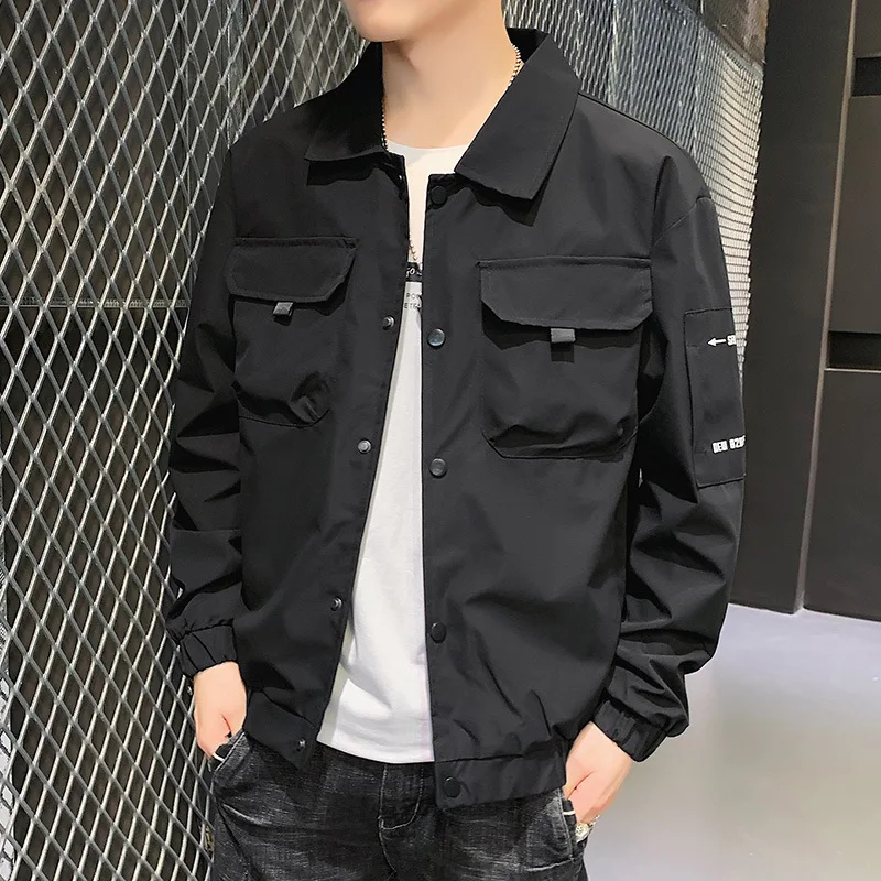 Fashion Multi-pocket Tooling Jacket Men's Spring and Autumn Casual Clothes Korean Style Men Plus Size Clothes Men Jacket
Fashion Multi-pocket Tooling Jacket Men's Spring and Autumn Casual Clothes Korean Style Men Plus Size Clothes Men Jacket