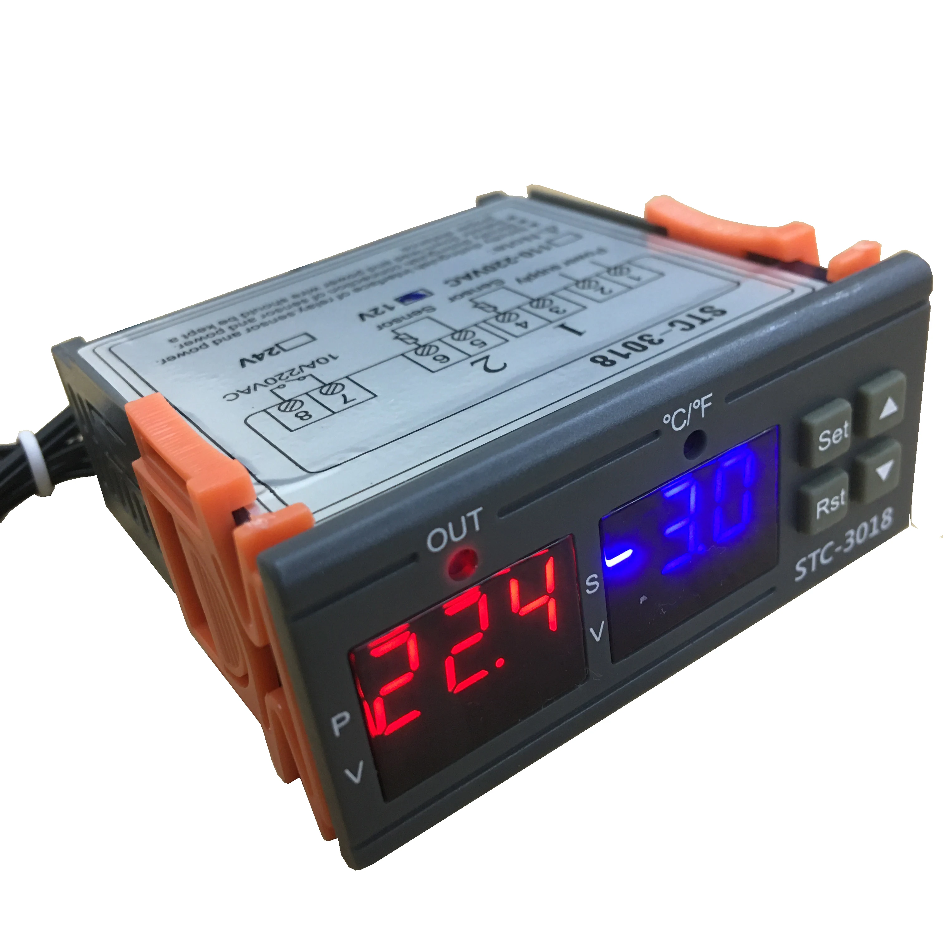 Digital thermostat with heating & cooling mode is used to switch on/off EVI, liquid injection, heat reclaim or anti-freeze
Digital thermostat with heating & cooling mode is used to switch on/off EVI, liquid injection, heat reclaim or anti-freeze