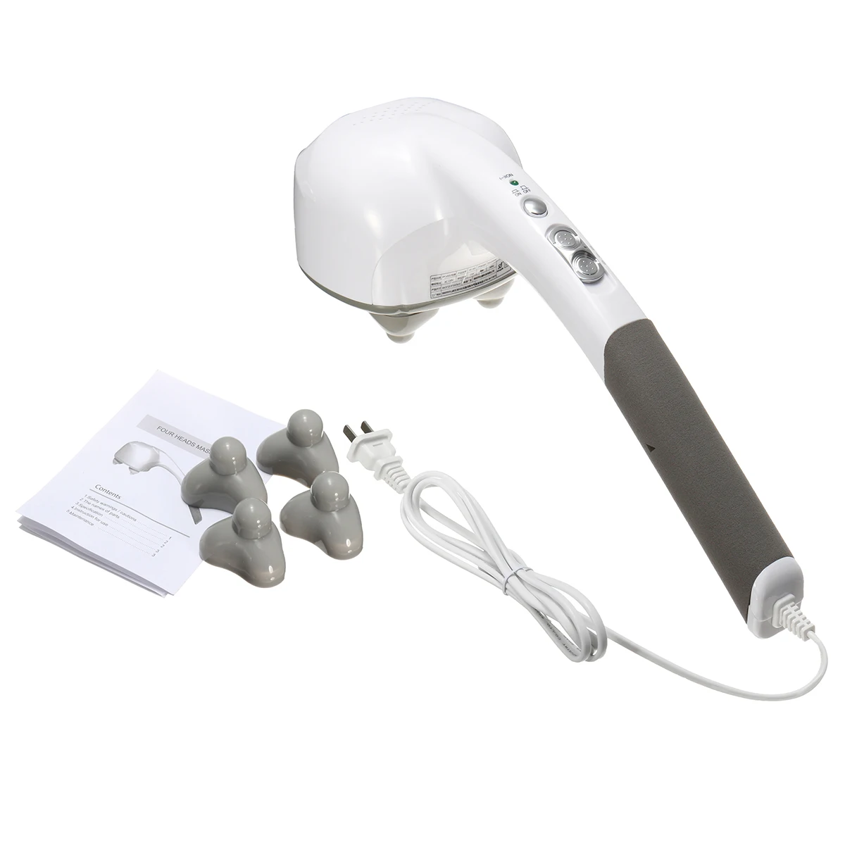 Electric Handheld Massager Four Head Machine Full Body Neck Vertebra Back Muscle Relax Vibrating Deep Tissue Massage Health Care
Electric Handheld Massager Four Head Machine Full Body Neck Vertebra Back Muscle Relax Vibrating Deep Tissue Massage Health Care