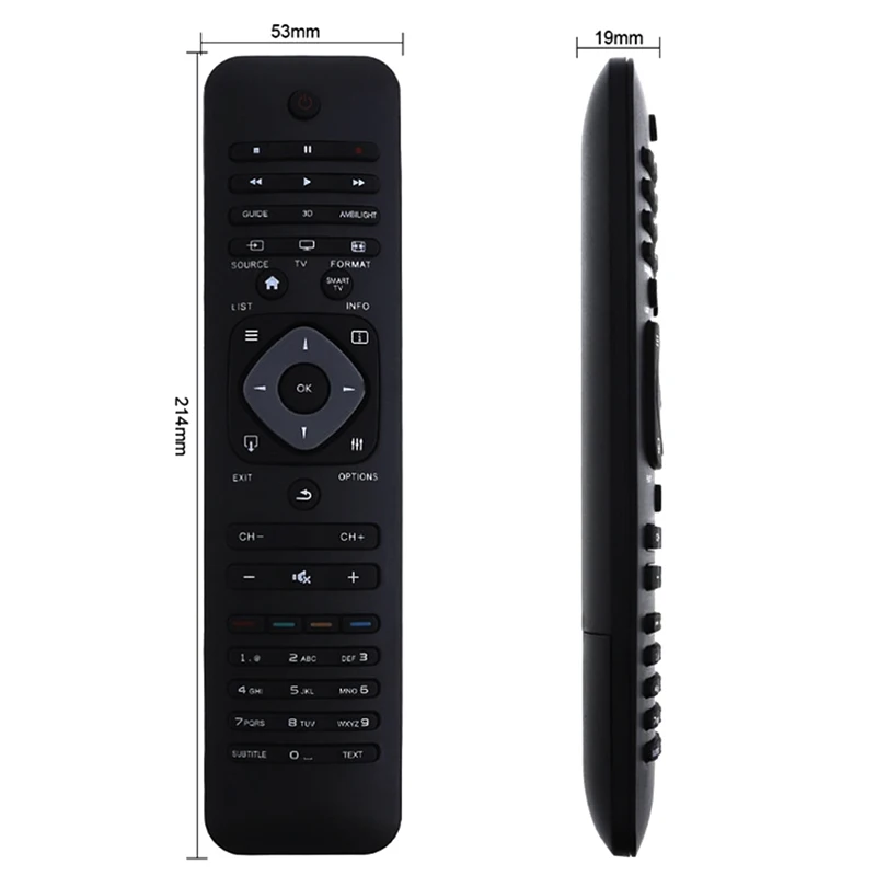 1Pcs 3D Smart TV Television Controller Black Smart Home Universal Smart IR Remote Control for Philips All series LCD/LED
1Pcs 3D Smart TV Television Controller Black Smart Home Universal Smart IR Remote Control for Philips All series LCD/LED