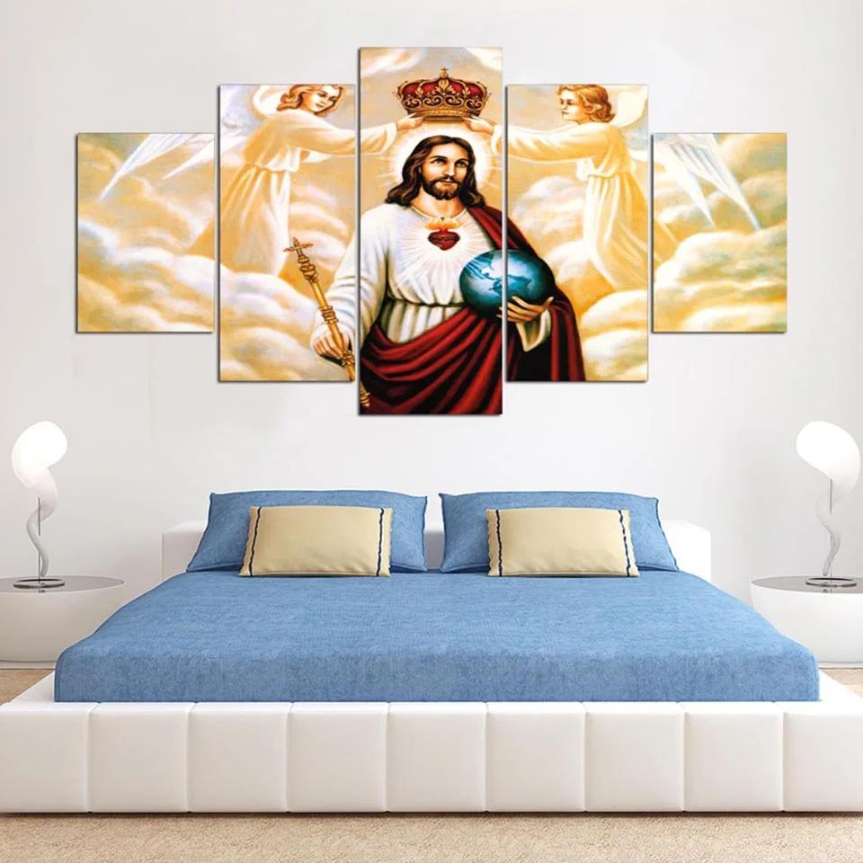 5 Panel Jesus Canvas Hd Prints Pictures Wall Artwork Painting Home Decor Modular Poster For Living Room
5 Panel Jesus Canvas Hd Prints Pictures Wall Artwork Painting Home Decor Modular Poster For Living Room