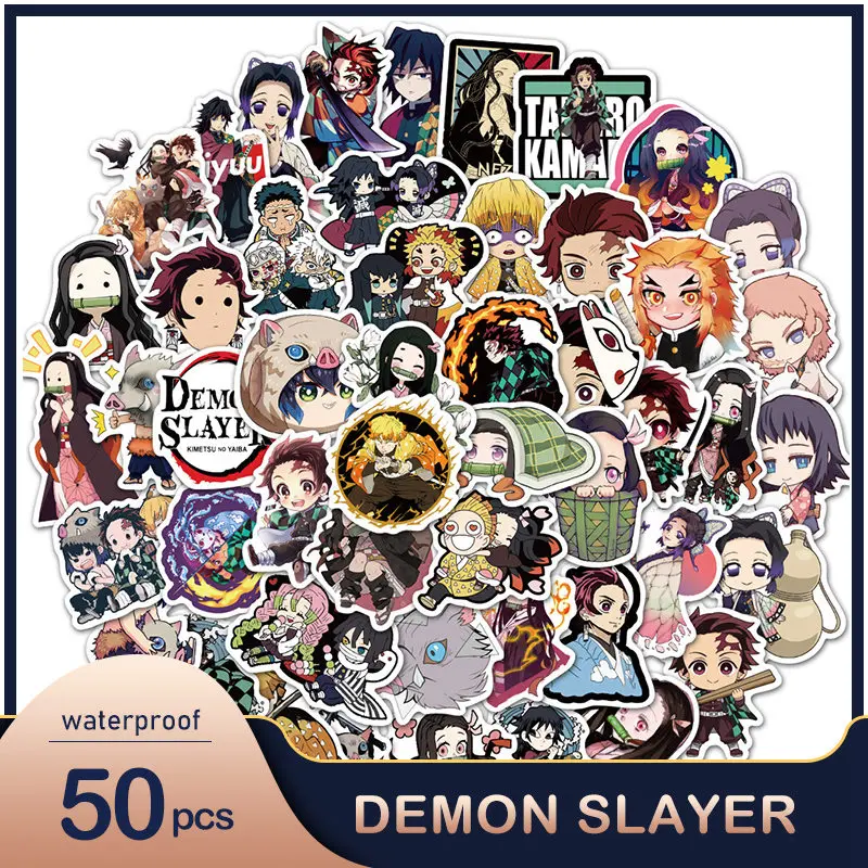 50pcs Anime Demon Slayer Kimetsu No Yaiba Poster Sticker Waterproof PVC Skateboard Luggage Motorcycle Guitar Kid Wall Sticker
50pcs Anime Demon Slayer Kimetsu No Yaiba Poster Sticker Waterproof PVC Skateboard Luggage Motorcycle Guitar Kid Wall Sticker