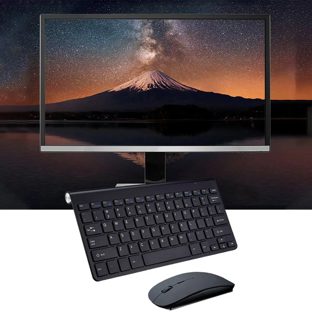 2.4G Wireless Mini Keyboard and Mouse Set for Notebook Computers and Desktop Computers 78-Key Ergonomic Design
2.4G Wireless Mini Keyboard and Mouse Set for Notebook Computers and Desktop Computers 78-Key Ergonomic Design