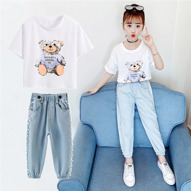 2021 new summer girl clothing suit fashion pure cotton striped short-sleeved T-shirt + shorts 2-piece girl clothing suit 
2021 new summer girl clothing suit fashion pure cotton striped short-sleeved T-shirt + shorts 2-piece girl clothing suit