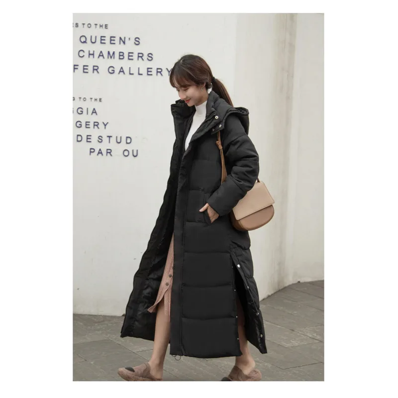 Chaqueta Mujer Ladies Hooded Padded Jacket Women Down Korean Version Loose Thick Super Long Over-the-knee Winter Coat Commute
Chaqueta Mujer Ladies Hooded Padded Jacket Women Down Korean Version Loose Thick Super Long Over-the-knee Winter Coat Commute