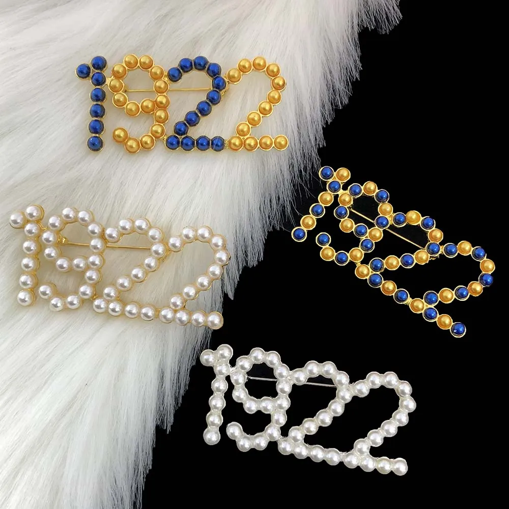 New Fashion Pearl 1922 Number Pin Golden Color Brooches Trend Personality Clothing Accessories Women Gifts Wholesale
New Fashion Pearl 1922 Number Pin Golden Color Brooches Trend Personality Clothing Accessories Women Gifts Wholesale