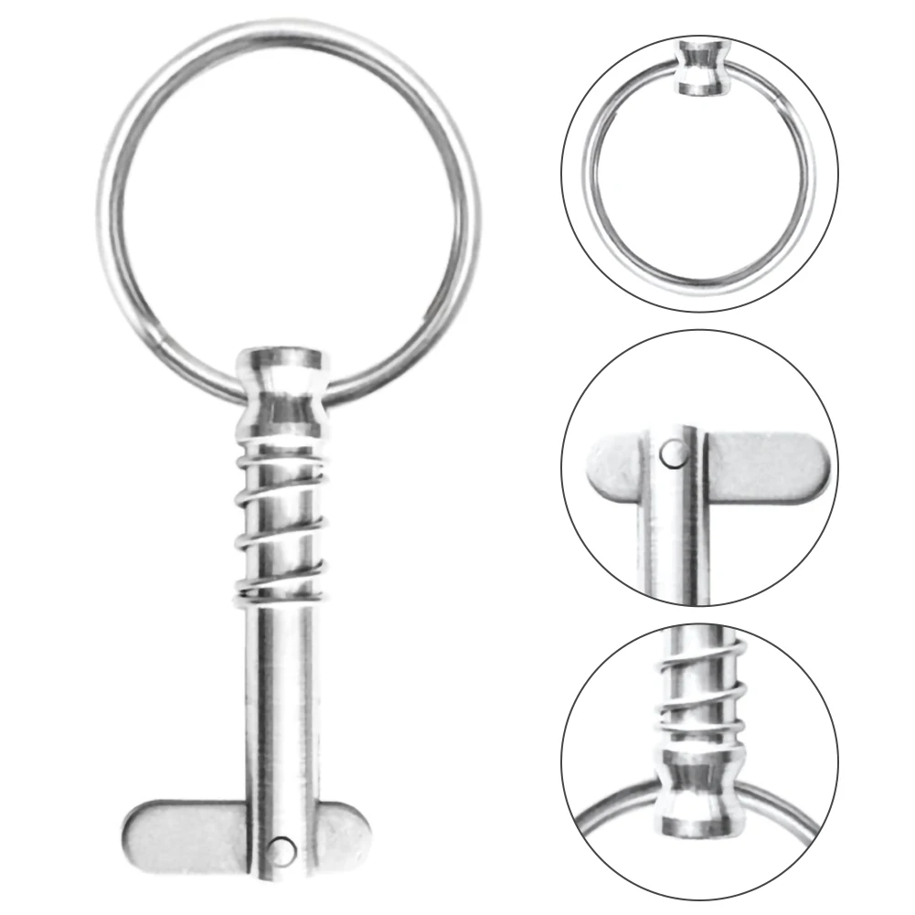 Boat Bimini Top Quick Release Pin 1/4" with Pull Ring 316 Marine Stainless Steel Stainless Steel Quick Release Pin
Boat Bimini Top Quick Release Pin 1/4" with Pull Ring 316 Marine Stainless Steel Stainless Steel Quick Release Pin