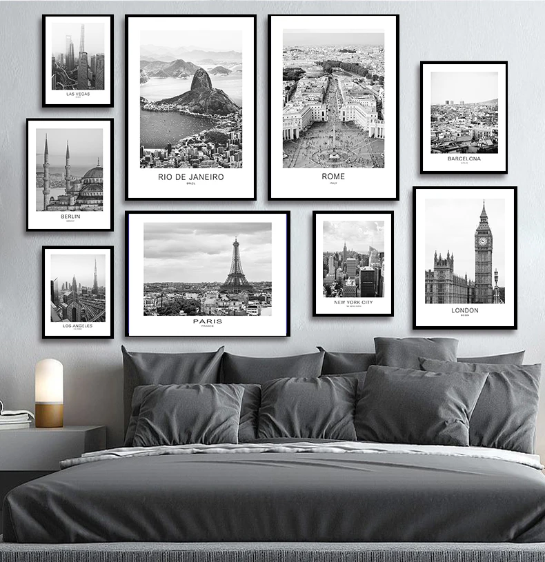 Black White Canvas Painting World City Landscape Paris Barcelona Berlin Poster Prints Nordic Style Wall Art Picture Home Decor
Black White Canvas Painting World City Landscape Paris Barcelona Berlin Poster Prints Nordic Style Wall Art Picture Home Decor