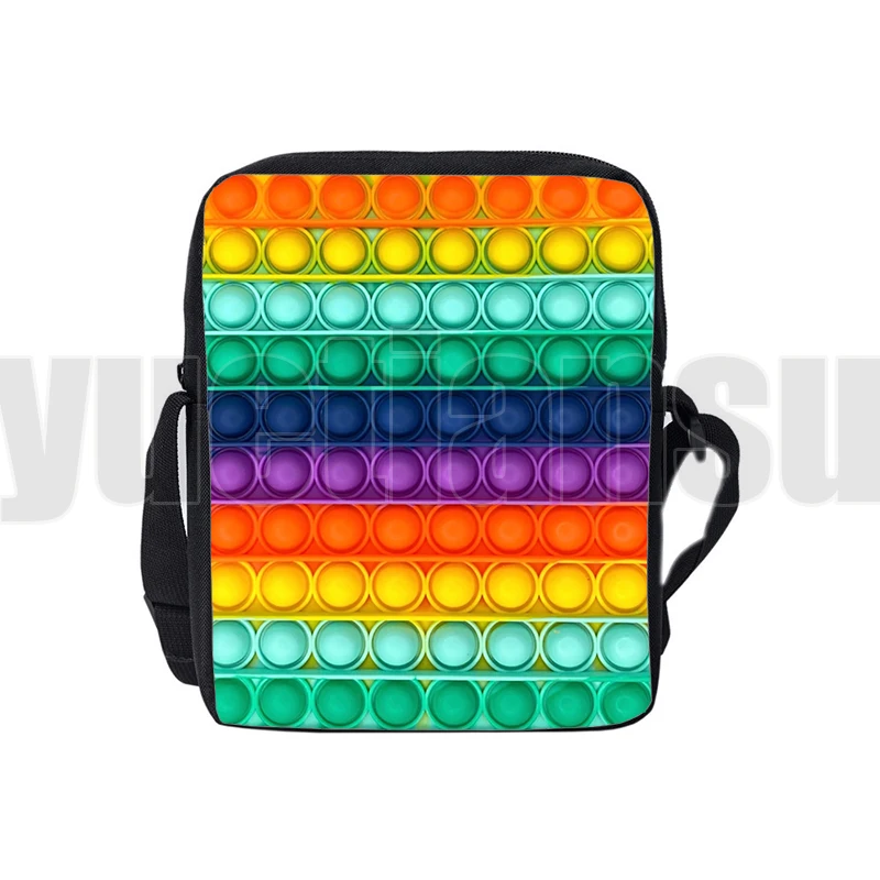 3D Family Games POP Fidget Handbags Children Canvas Crossbody Bags for Teenage Rainbow Bubble Shoulder Bag Cartoon Pack New
3D Family Games POP Fidget Handbags Children Canvas Crossbody Bags for Teenage Rainbow Bubble Shoulder Bag Cartoon Pack New