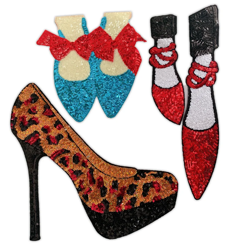 Wholesale patchesSequins patches Cartoon BadgeS High heels Embroidery patch Clothing Accessories Iron on badges
Wholesale patchesSequins patches Cartoon BadgeS High heels Embroidery patch Clothing Accessories Iron on badges