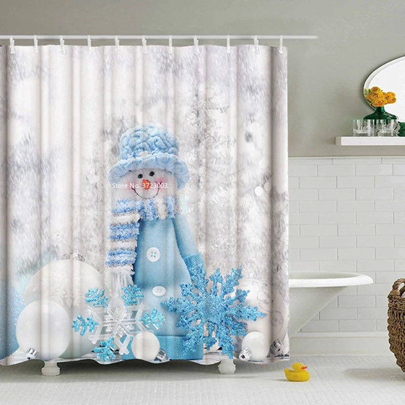 Home Decor Cartoon Shower Curtain Polyester Blue Hat Snowman Santa Claus Waterproof Bathroom Curtain Partition Curtain
Home Decor Cartoon Shower Curtain Polyester Blue Hat Snowman Santa Claus Waterproof Bathroom Curtain Partition Curtain