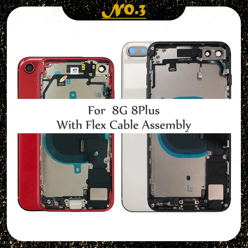 Full Back Housing for IPhone 8 8G 8Plus Plus Middle Frame Chassis Battery Door Rear Cover Body with Flex Cable Parts Assembly
Full Back Housing for IPhone 8 8G 8Plus Plus Middle Frame Chassis Battery Door Rear Cover Body with Flex Cable Parts Assembly