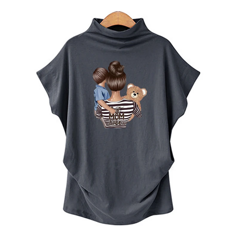 Summer Lady Tshirt Harajuku Vintage O Neck Parent Child Print Casual Short Sleeve Fashion Tee Tops Female T-Shirt New
Summer Lady Tshirt Harajuku Vintage O Neck Parent Child Print Casual Short Sleeve Fashion Tee Tops Female T-Shirt New