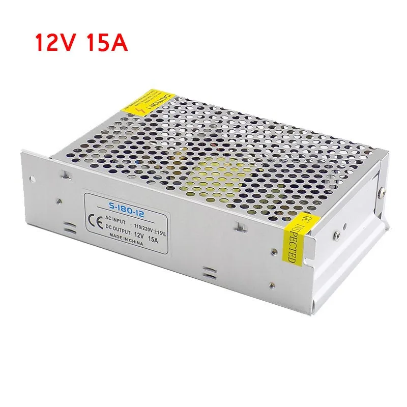 AC100V-265V переменного тока в постоянный 12В 15A освещение Трансформатор CCTV Камера Питание Драйвер адаптер конвертер Светодиодные ленты переключ...
AC100V-265V переменного тока в постоянный 12В 15A освещение Трансформатор CCTV Камера Питание Драйвер адаптер конвертер Светодиодные ленты переключ...