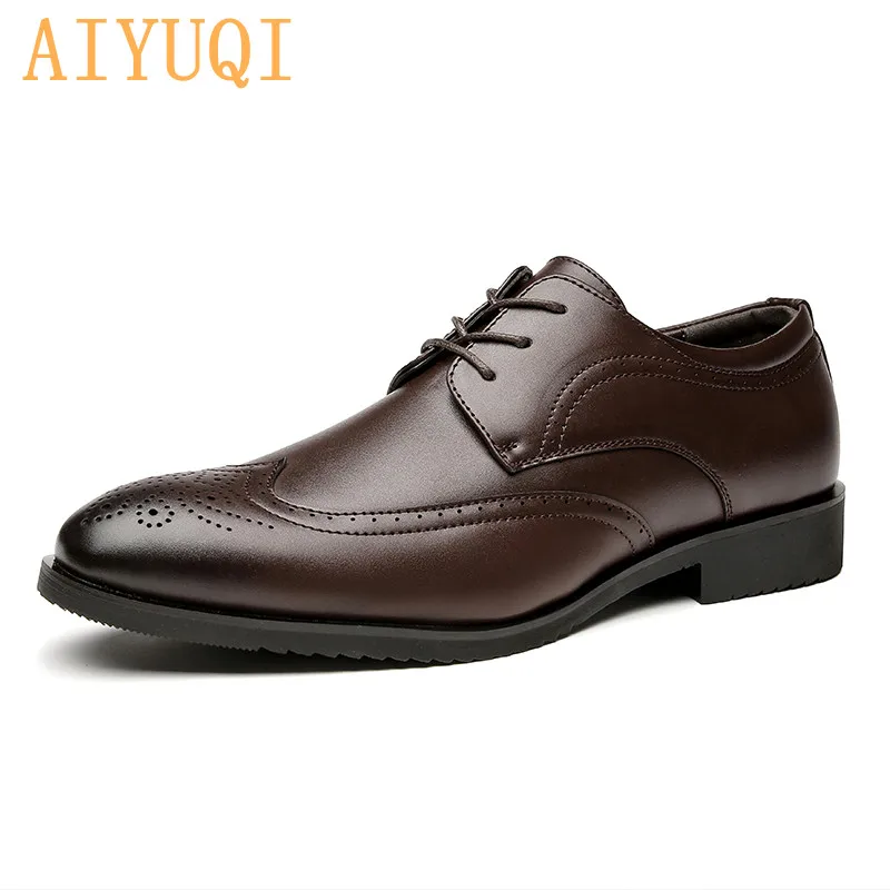 AIYUQI Men's Shoes 2021 New Men's Business Shoes Brogue Carved Casual Formal Wear Retro Oxford Shoes Men
AIYUQI Men's Shoes 2021 New Men's Business Shoes Brogue Carved Casual Formal Wear Retro Oxford Shoes Men