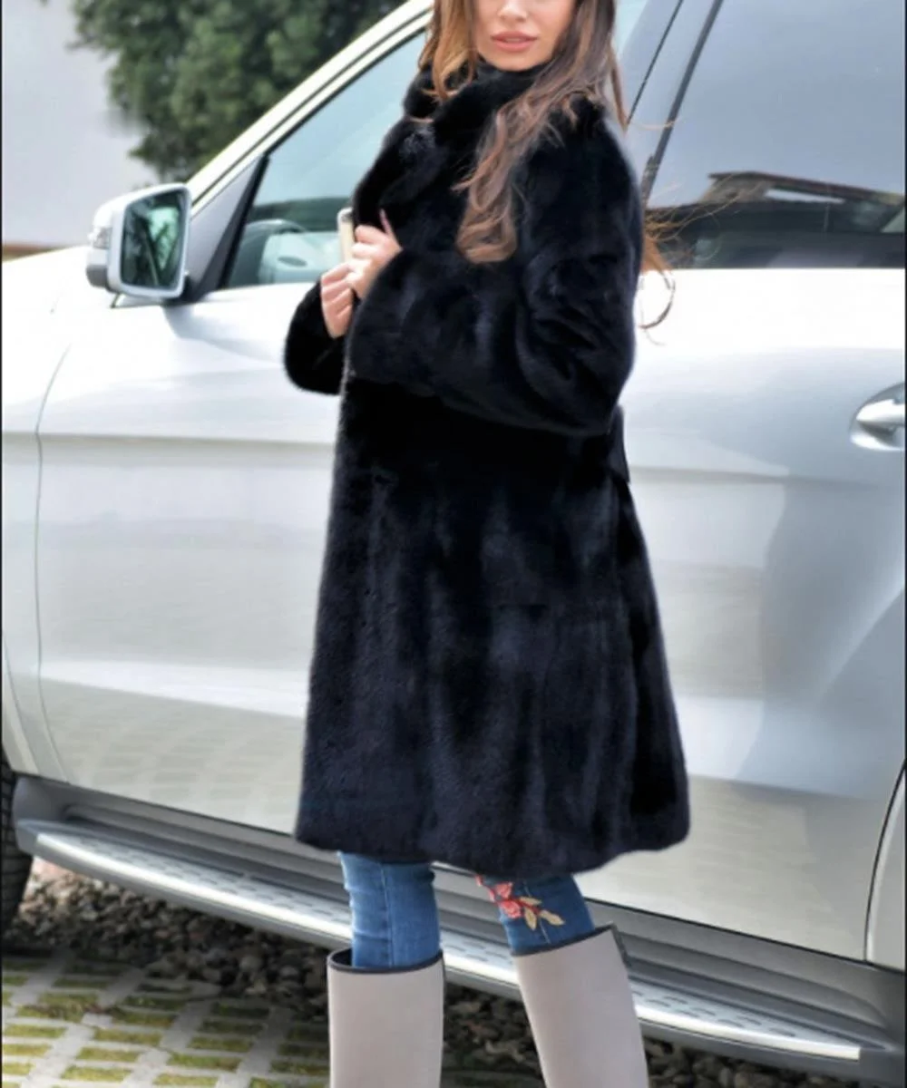 Autumn winter imitation fur coat new mink coat long warm winter windbreaker Europe and the United States code S-4XL 
Autumn winter imitation fur coat new mink coat long warm winter windbreaker Europe and the United States code S-4XL