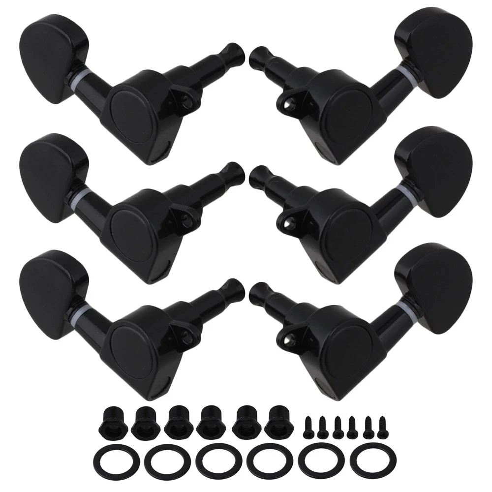 6x Black Guitar String Tuning Pegs Tuners Machine Heads
6x Black Guitar String Tuning Pegs Tuners Machine Heads