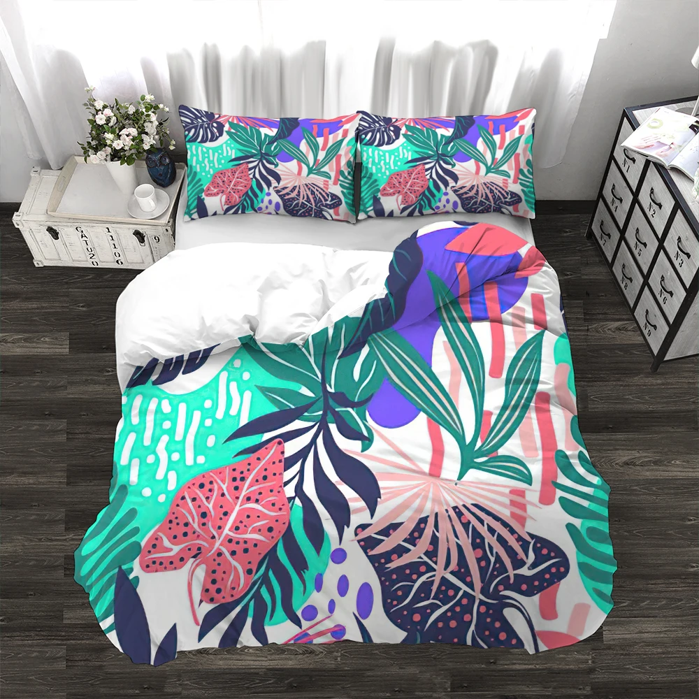 Flamingo Tropical Style 3pcs Duvet Cover Set Durable Comforter Cover AU US UK Size 3D Print Palm Tree Pattern 
Flamingo Tropical Style 3pcs Duvet Cover Set Durable Comforter Cover AU US UK Size 3D Print Palm Tree Pattern