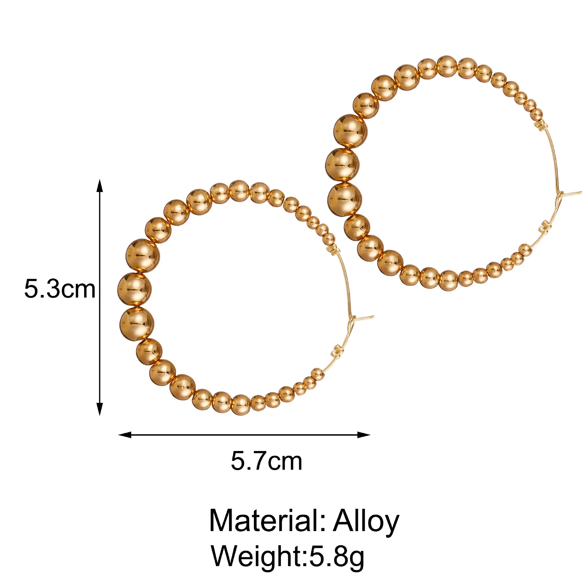 New Size Beads Open C-Shaped Circle Earrings Creative Retro Exaggerated Number C Earrings For Women Girl Fashion Jewelry Gift 20
New Size Beads Open C-Shaped Circle Earrings Creative Retro Exaggerated Number C Earrings For Women Girl Fashion Jewelry Gift 20