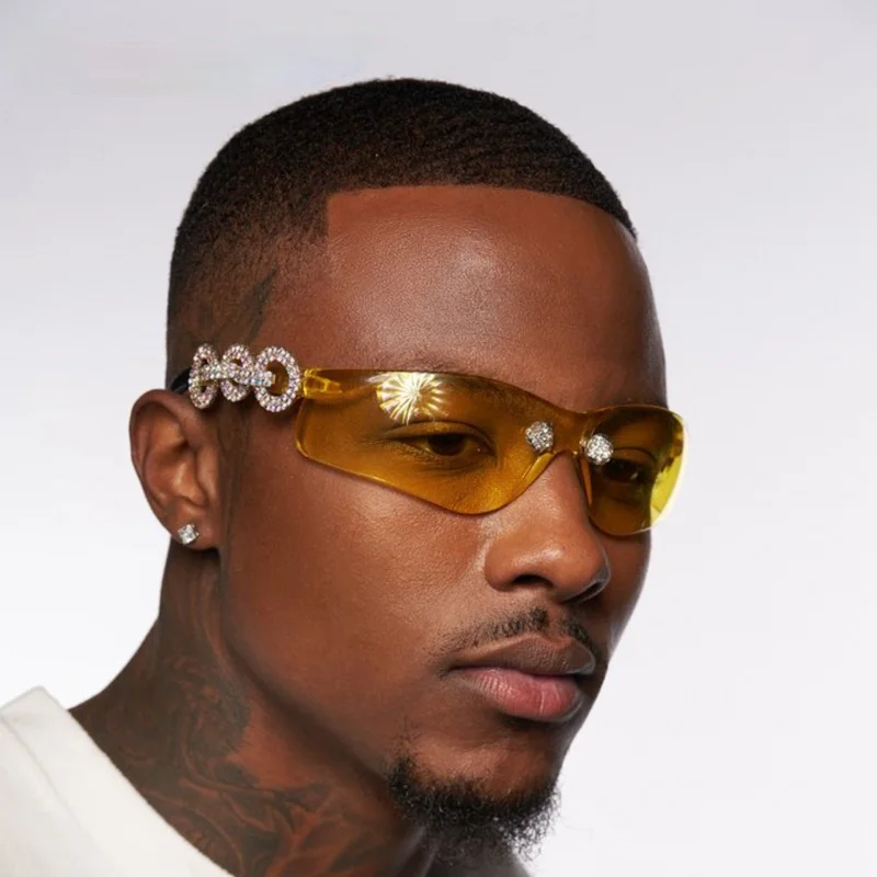 Slim Rimless Sunglasses Fashion Rimless Crystal Sunglasses with Rhinestones Personality Trend Sports Mirror Dropshipping
Slim Rimless Sunglasses Fashion Rimless Crystal Sunglasses with Rhinestones Personality Trend Sports Mirror Dropshipping