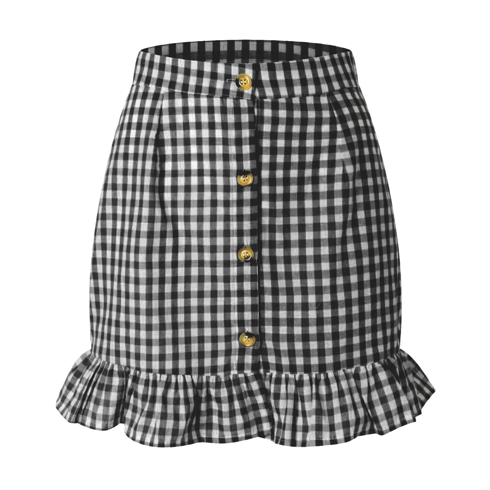 Ladies Short Skirt 2021 Women's Fashion High Waist Plaid And Special Sexy Mini Skirt Slim Short Button Straight Skirt Юбки 
Ladies Short Skirt 2021 Women's Fashion High Waist Plaid And Special Sexy Mini Skirt Slim Short Button Straight Skirt Юбки