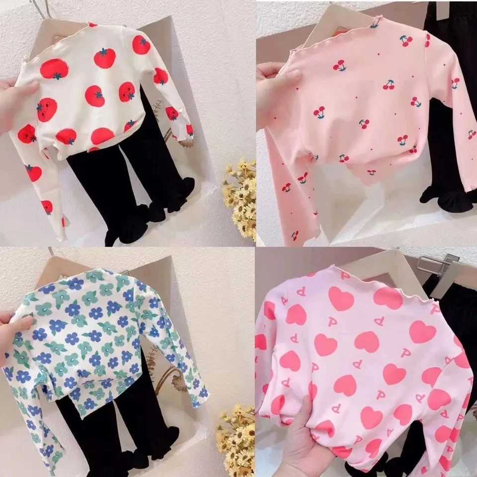 Autumn winter girls bottoming clothes baby kids girls spring flowers cotton casual long sleeve T-shirt bottomed tops P4 374
Autumn winter girls bottoming clothes baby kids girls spring flowers cotton casual long sleeve T-shirt bottomed tops P4 374