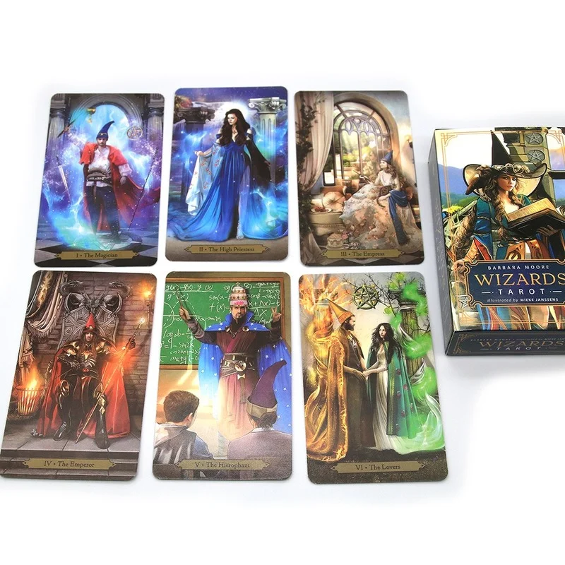 High Quality New Wizards Tarot Card Deck Based Deck English Version Playing Game Toy Divination Fortune Game
High Quality New Wizards Tarot Card Deck Based Deck English Version Playing Game Toy Divination Fortune Game
