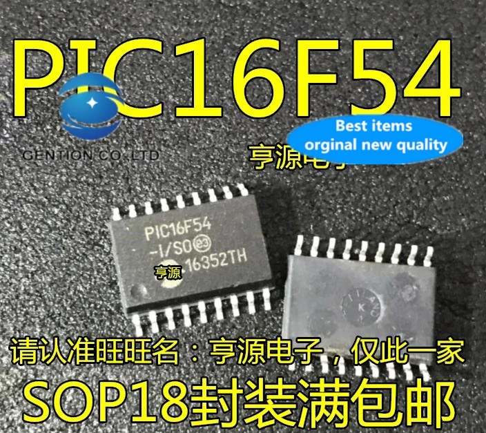 10 шт. 100% оригинальная новая действительный ассортимент товаров PIC16F54 PIC16F54-I/SO SMD лапками углублением SOP-18 микрочип микросхема контроллера
10 шт. 100% оригинальная новая действительный ассортимент товаров PIC16F54 PIC16F54-I/SO SMD лапками углублением SOP-18 микрочип микросхема контроллера