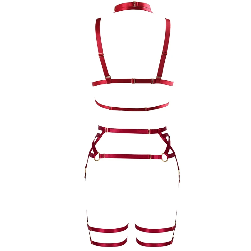 Women Erotic Underwear Harness Bodysuit Bondage Lingerie Hollow Cage Goth Leg Garter Body Harness Elastic Adjust Waist Belt
Women Erotic Underwear Harness Bodysuit Bondage Lingerie Hollow Cage Goth Leg Garter Body Harness Elastic Adjust Waist Belt