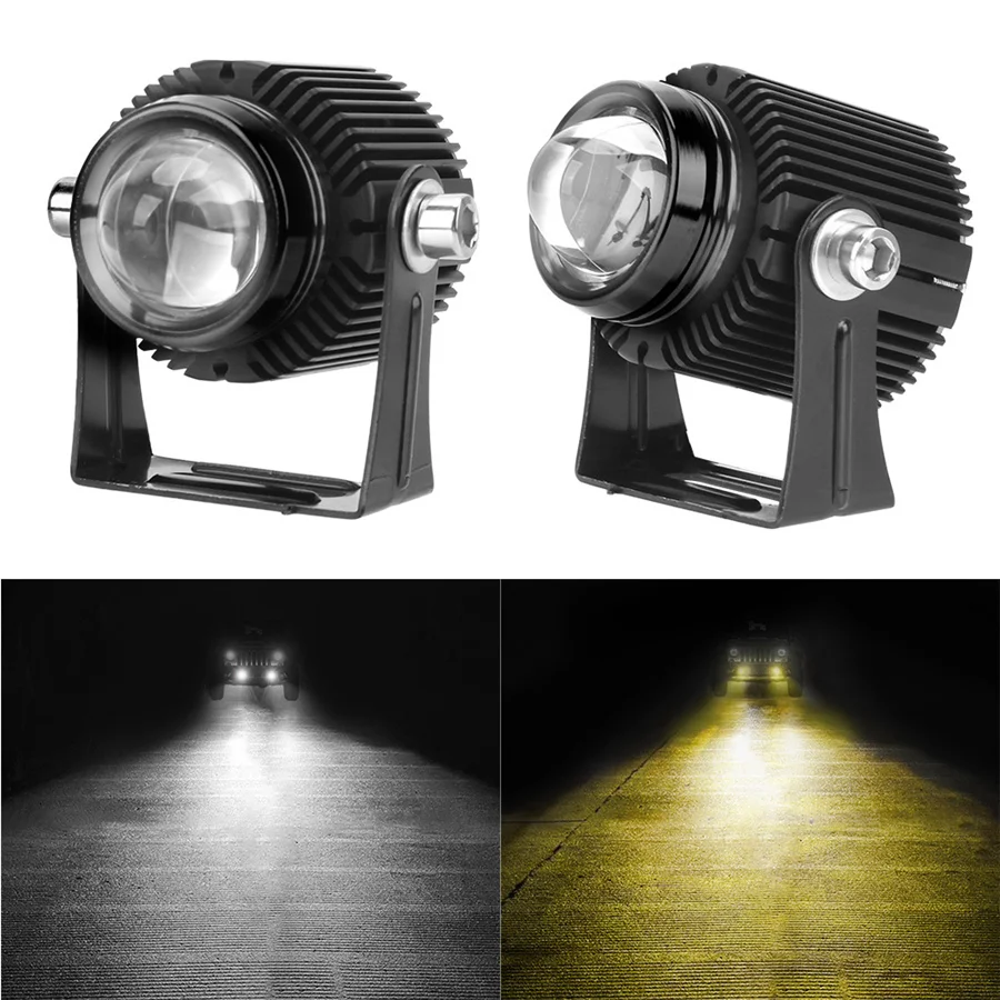 2pcs Dual Color LED Spotlights High/Low Beam Auxiliary Lamp for Motorcycle Car ATV 9-36V Universal 
2pcs Dual Color LED Spotlights High/Low Beam Auxiliary Lamp for Motorcycle Car ATV 9-36V Universal