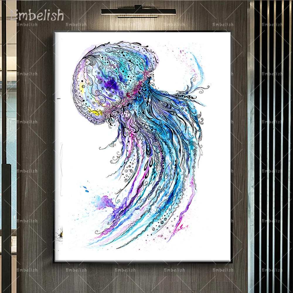 Embelish 1 Pieces Watercolor Jelly Fish Modern Home Decor Wall Art Pictures For Living Room HD Canvas Paintings Bedroom Posters
Embelish 1 Pieces Watercolor Jelly Fish Modern Home Decor Wall Art Pictures For Living Room HD Canvas Paintings Bedroom Posters