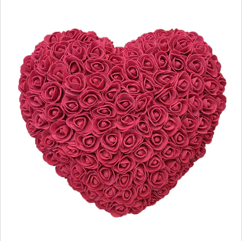 Hot Selling 25cm Foam Rose Heart Artificial Preserved PE Foam Roses Heart with Bear
Hot Selling 25cm Foam Rose Heart Artificial Preserved PE Foam Roses Heart with Bear
