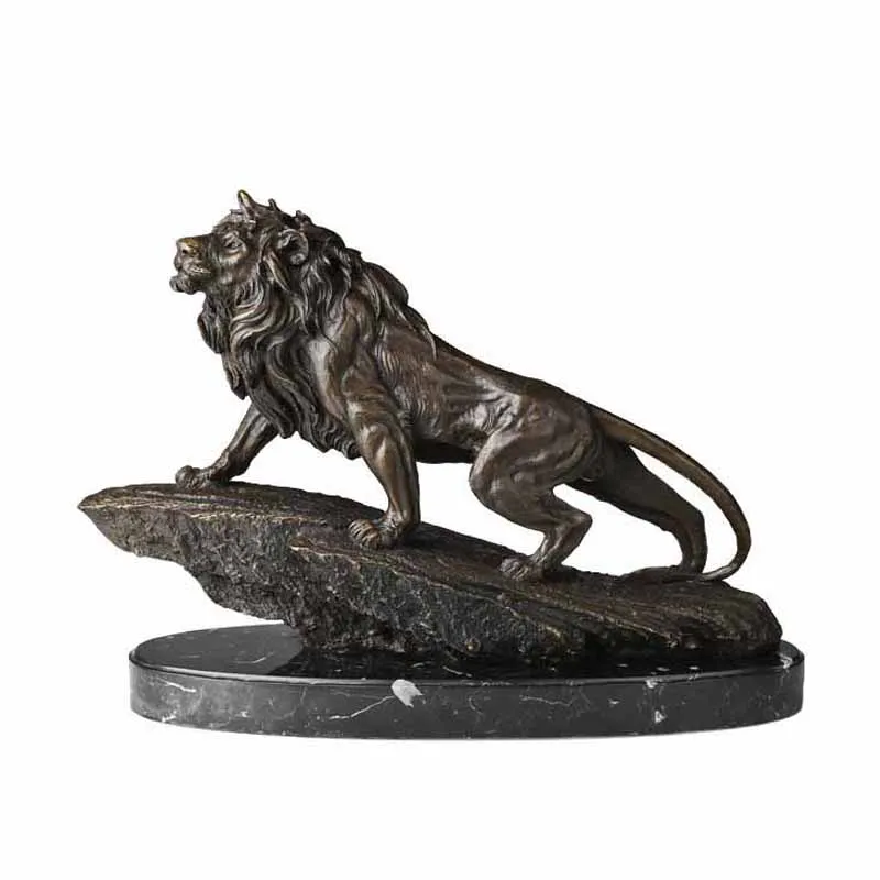 Bronze Sculpture Lion King Formidable Statue Wild Animal Lions Art Home Office Decoration Business Gifts
Bronze Sculpture Lion King Formidable Statue Wild Animal Lions Art Home Office Decoration Business Gifts