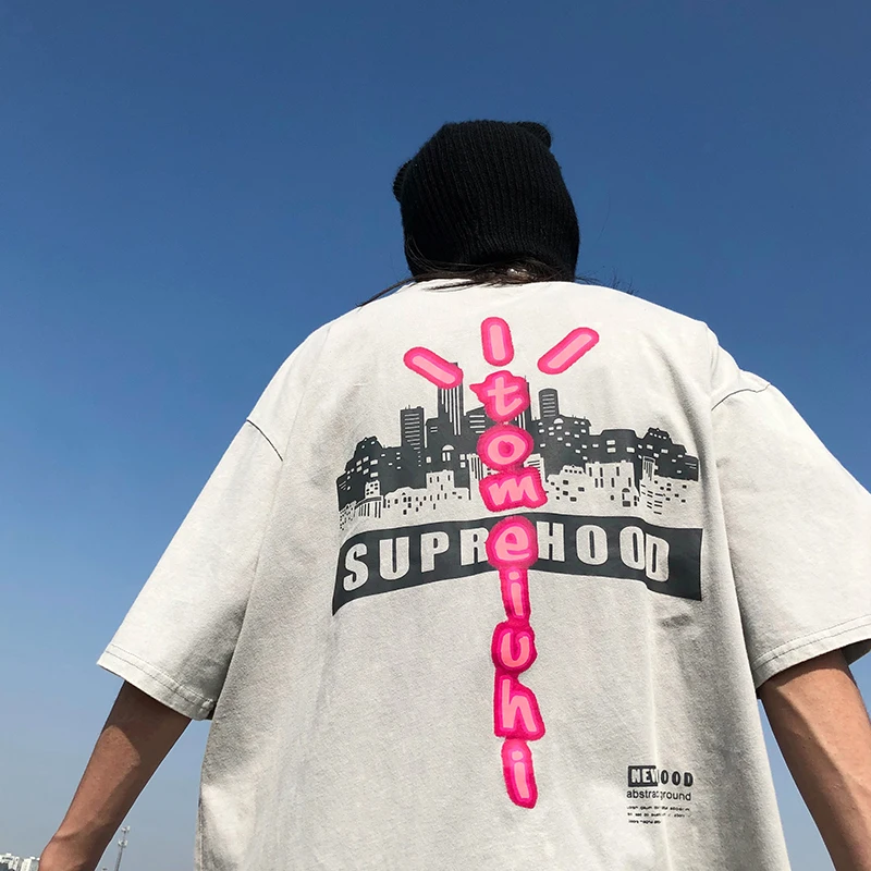 High street print short sleeve t-shirts men's letters hip hop loose hiphop fried Street top lovers fashion TEES
High street print short sleeve t-shirts men's letters hip hop loose hiphop fried Street top lovers fashion TEES