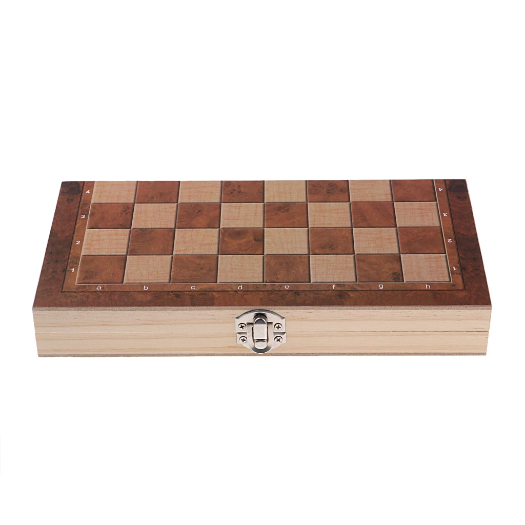 Deluxe 9 5x9 5 дюймов шахматы шашки нарды 3 в 1 деревянный дорожный игровой набор |