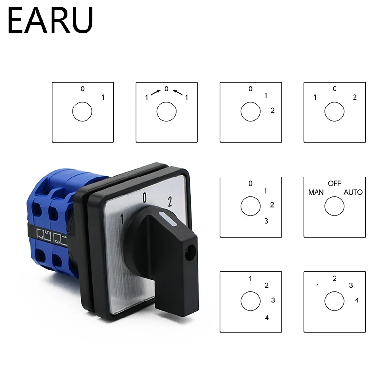 Флуоресцентный LW28 LW26 Series Electric 2/3/4 Позиция 8 клеммов вращающийся кулачковый
