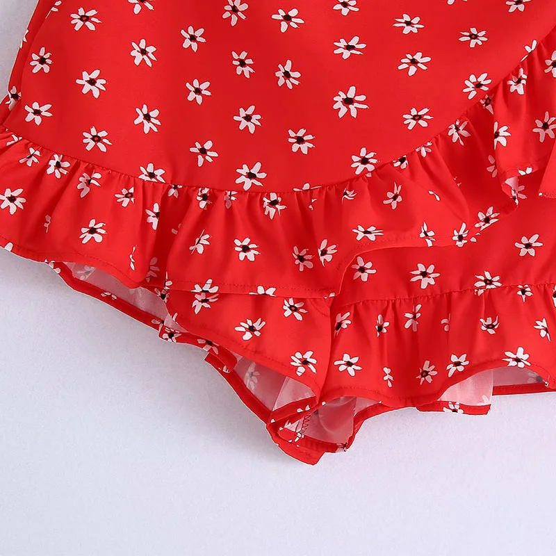 Women Summer Sweet Print Mini Shorts Skirts 2021 ZA Floral Ruffles Back Zipper Female Fashion Street Casual Shorts Clothes
Women Summer Sweet Print Mini Shorts Skirts 2021 ZA Floral Ruffles Back Zipper Female Fashion Street Casual Shorts Clothes
