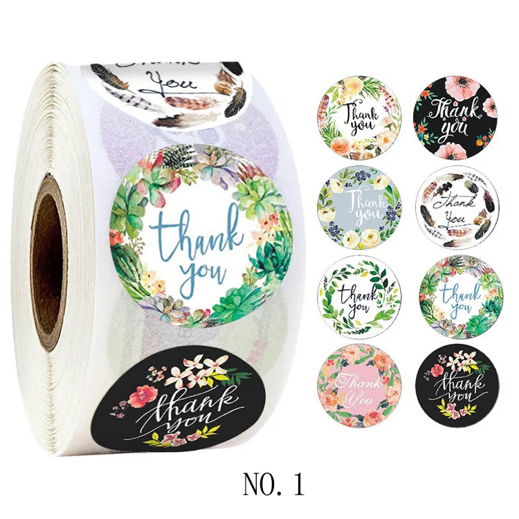 500Pcs/roll Floral Thank You Sticker Paper Label Stickers Scrapbooking Wedding Envelope Seals Handmade Stationery Sticker
500Pcs/roll Floral Thank You Sticker Paper Label Stickers Scrapbooking Wedding Envelope Seals Handmade Stationery Sticker