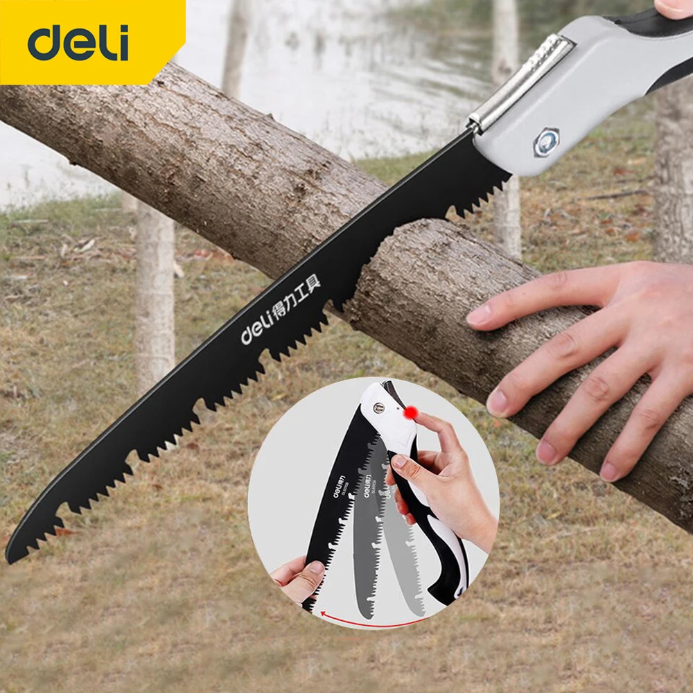 

DELI 540MM Wood Folding Saw Outdoor For Camping SK5 Grafting Pruner for Trees Chopper Garden Tools Unility Knife Hand Saw
