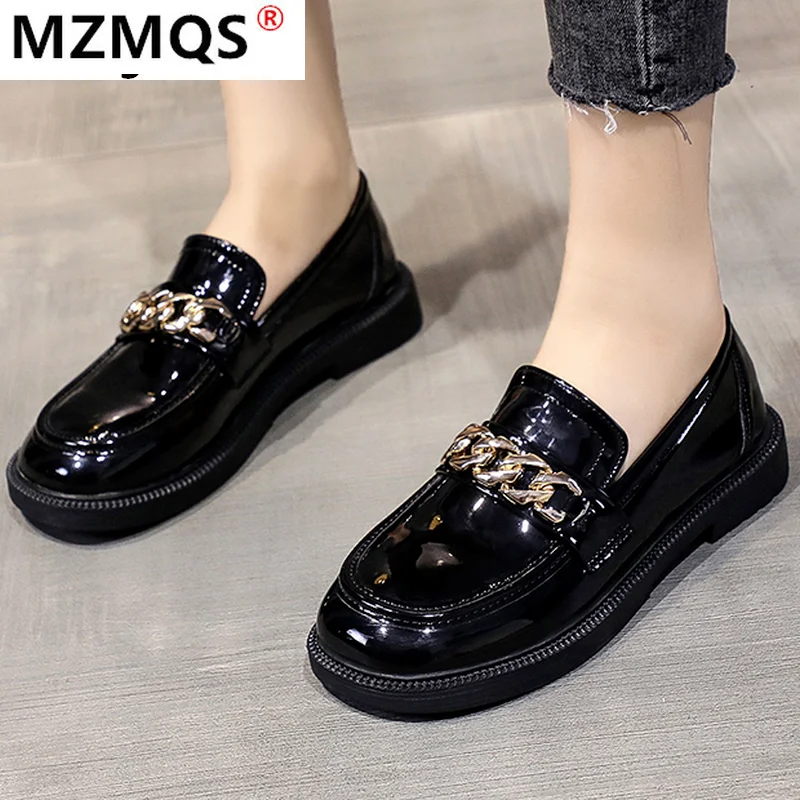 Женские повседневные туфли на плоской подошве, Новинка осени 2021, модная женская повседневная обувь на платформе из искусственной кожи с кру...
Женские повседневные туфли на плоской подошве, Новинка осени 2021, модная женская повседневная обувь на платформе из искусственной кожи с кру...