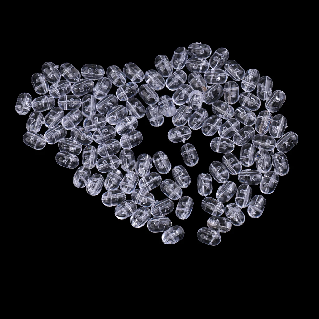 400pcs Oval Fishing Beads Fishing Rig Beads Cross Beads Rig Making Beads Made of environmental PE material lightweight durable
400pcs Oval Fishing Beads Fishing Rig Beads Cross Beads Rig Making Beads Made of environmental PE material lightweight durable