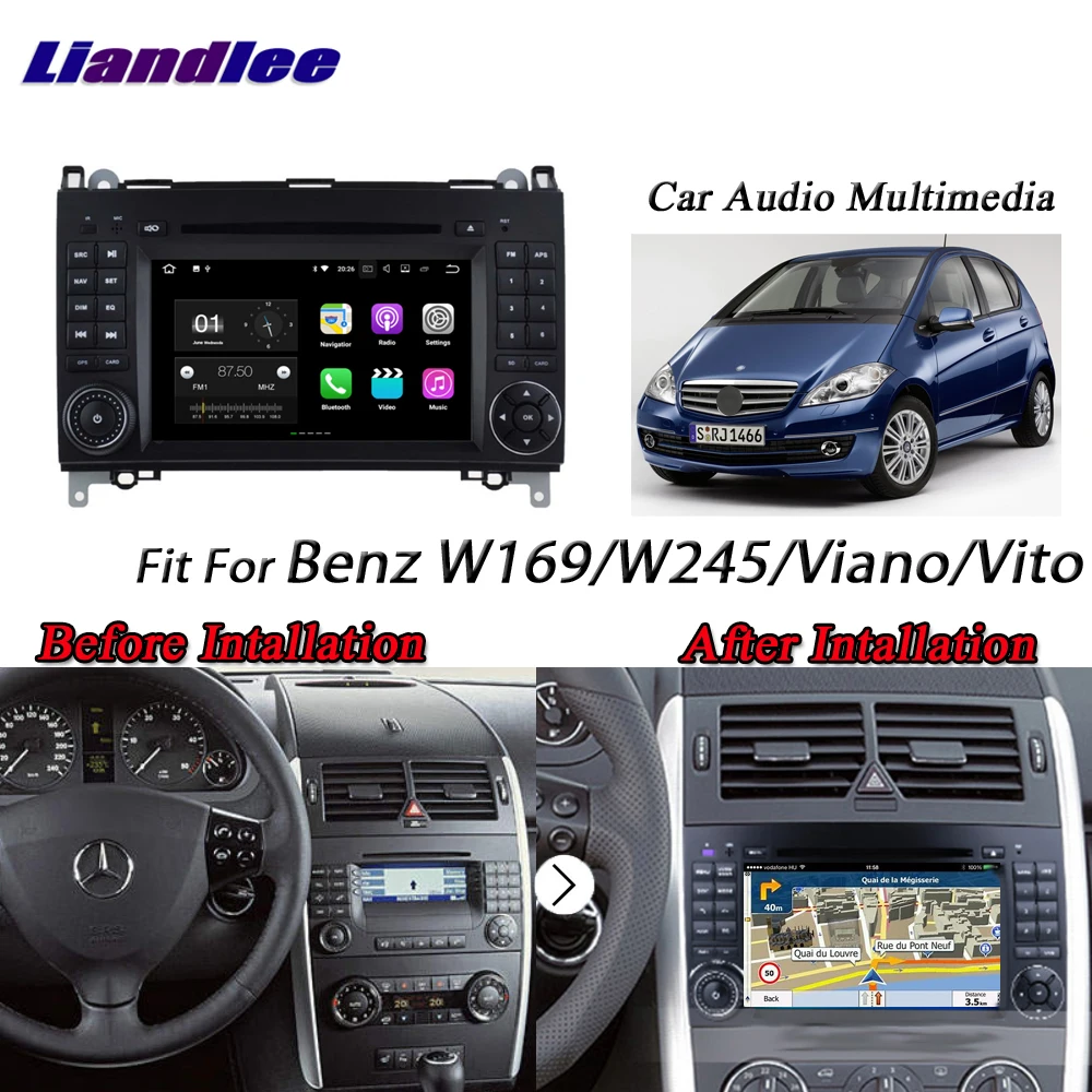 Liandlee Android System For Mecerdes Benz W169 / W245 / Viano / Vito Radio DVD Player GPS Navi Navigation HD Screen Multimedia
Liandlee Android System For Mecerdes Benz W169 / W245 / Viano / Vito Radio DVD Player GPS Navi Navigation HD Screen Multimedia