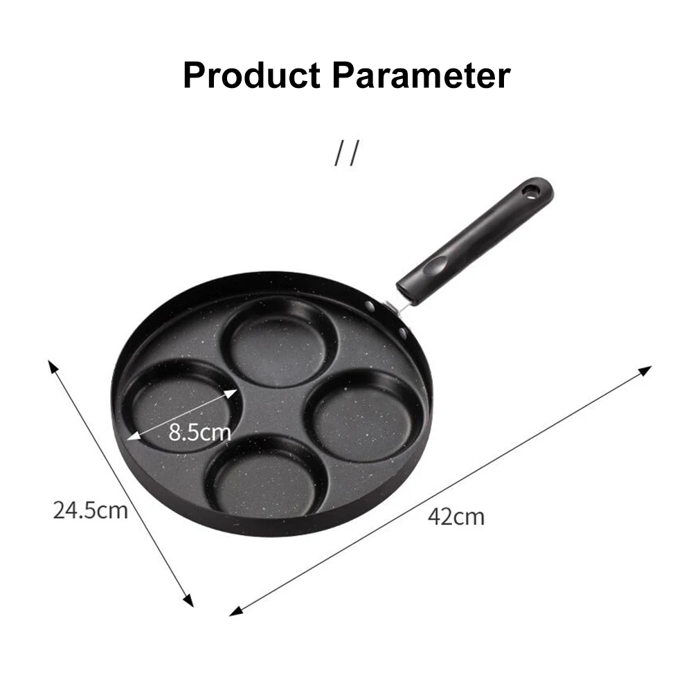 Four Hole Frying Pot Thickened Omelet Pan Non-stick Egg Pancake Steak Mold Cooking Pot Set Frying Pan Breakfast Maker Cookware
Four Hole Frying Pot Thickened Omelet Pan Non-stick Egg Pancake Steak Mold Cooking Pot Set Frying Pan Breakfast Maker Cookware