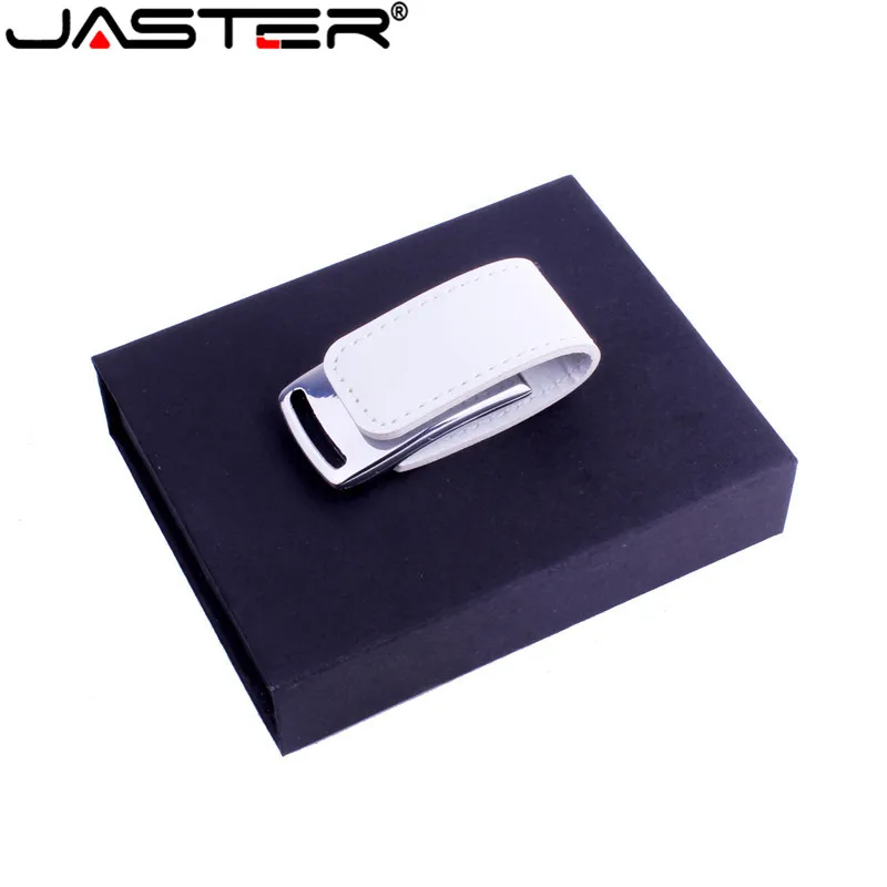 

Флэш-накопитель JASTER Кожаный USB 2,0 в подарочной картонной коробке, 4 ГБ, 8 ГБ, 16 ГБ, 32 ГБ, 64 ГБ